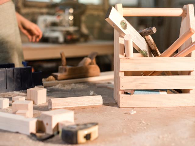 Tool box for joinery in the workplace in the home workshop