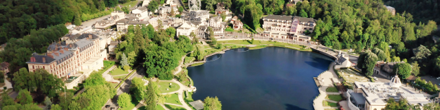 Bagnoles Orne Vue Aerienne Drone Lac Foret Architecture Paysage Normandie