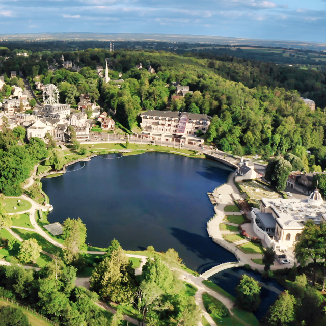 Bagnoles Orne Vue Aerienne Drone Lac Foret Architecture Paysage Normandie