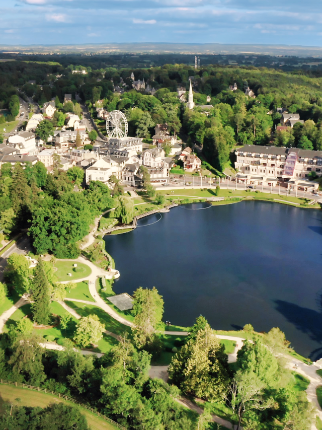 Bagnoles Orne Vue Aerienne Drone Lac Foret Architecture Paysage Normandie