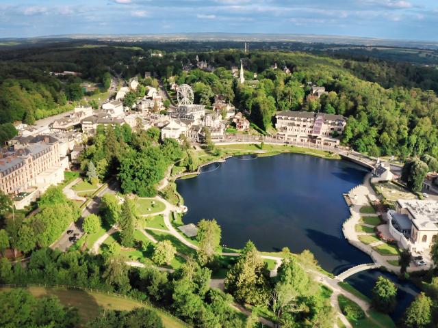 Bagnoles Orne Vue Aerienne Drone Lac Foret Architecture Paysage Normandie