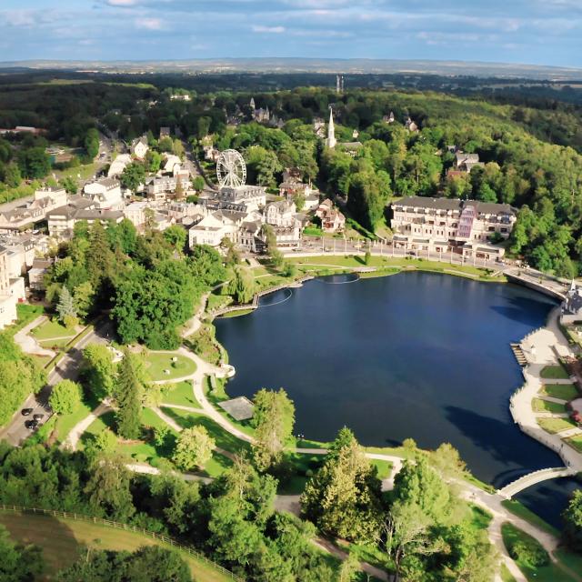 Bagnoles Orne Vue Aerienne Drone Lac Foret Architecture Paysage Normandie