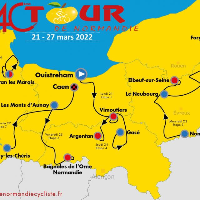 Bagnoles Orne Carte Tour Normandie Parcours Etape Monts Aunay Bagnoles Orne 2022