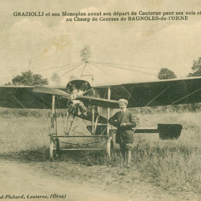 Bagnoles Orne Bebagnoles Carte Postale Ancienne Aviation Bagnoles