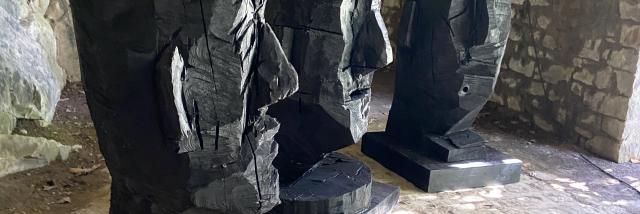 Bagnoles Orne Bebagnoles Exposition Denis Monfleur Ete Contemporain Fdac Grottes Têtes Profondes