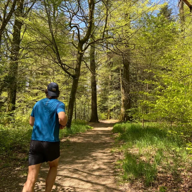 Bagnoles Orne Bebagnoles Boucle Trail Coureur Foret Arbres Soleil